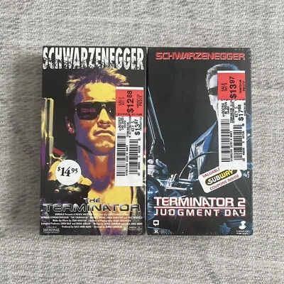 THE TERMINATOR 1 & 2 Judgement Day (Arnold Schwarzenegger) VHS Movies NEW Sealed - Image 1 of 4