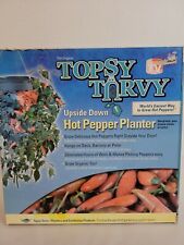 Vegetable Planter Upside Down Topsy Turvy Hot Pepper Planter Deck Patio, Balcony
