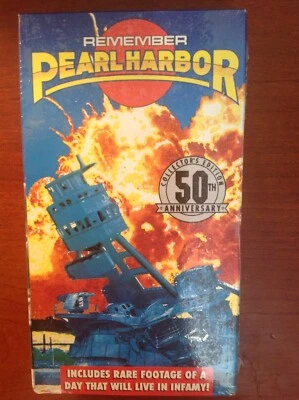 Remember Pearl Harbor Vhs,Cllectors Edition 50th Anniversary. - Image 1 of 4