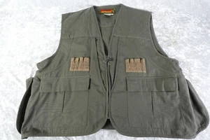 Avid Outdoor Vintage Olive Green Duck Bird Hunting Vest XL Zip-Up - Picture 1 of 12