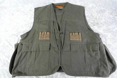Avid Outdoor Vintage Olive Green Duck Bird Hunting Vest XL Zip-Up - Image 1 of 4