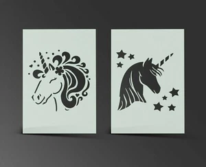 Unicorn Stencil Fantasy Mylar Sheet Painting Wall Art Kids Bedroom 190 Micron - Picture 1 of 13