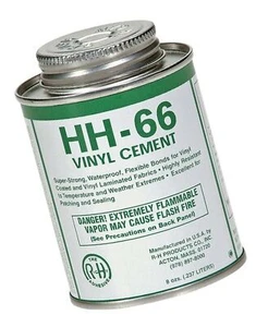 RH Adhesives HH-66 Industrial Strength Vinyl Cement Glue with Brush, 8 oz, Cl... - Picture 1 of 1