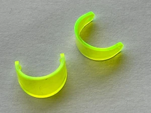 Visiere de casque LEGO TrNeonGreen minifig Helmet Visor Ref 2447 / Set 6988 6741 - Picture 1 of 1