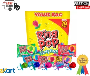 Ring Pop Halloween Bulk Variety Candy - 20 Ct Individually Wrapped Lollipops - Picture 1 of 6