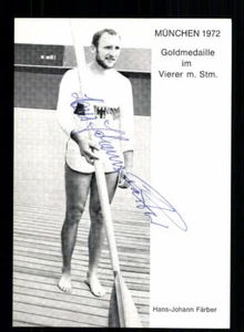 Hans Johann Färber Autogrammkarte Original Signiert Rudern + A 207757 - Bild 1 von 2