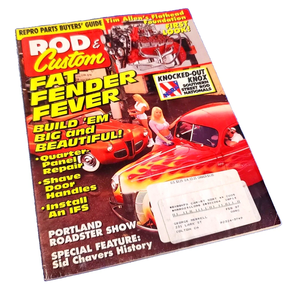 ROD & CUSTOM FAT FENDER FEVER BUILD 'EM BIG AND BEAUTIFUL! SEPT 1996 MAGAZINE - Image 1 of 4