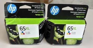 2 PK Genuine HP 65XL Tri-Color Ink Cartridge N9K03AN SEALED 2.2025 / 7.2025 - Picture 1 of 4