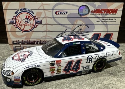 Christian Fittipaldi #44 2003 New York Yankees 100th 1/24 Action Nascar Diecast Foto 1 de 4