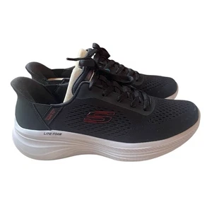 Skechers Hands Free Swift Fit schwarze Turnschuhe Größe 9,5 neu mit Etikett Herren - Bild 1 von 14