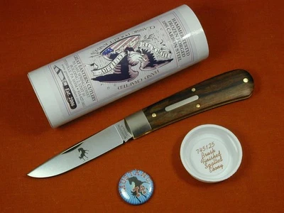 GREAT EASTERN GEC TIDIOUTE SPALTED EBONY WOOD MUSTANG KNIFE RARE USA NIT 745125 - Image 1 of 4