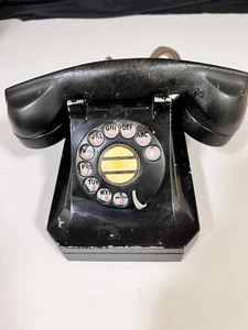 Stromberg Carlson schwarz Mid Century Drehtisch Telefon 1243 Vintage ungetestet - Bild 1 von 11