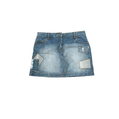 Y2K Warehouse Patchwork Denim Mini Skirt  - Image 1 of 4