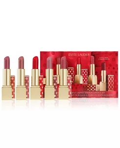 Estee Lauder 5-P.C. Unwrap The Moment Holiday Set di Rossetti Edizione Limitata 2025 - Foto 1 di 4