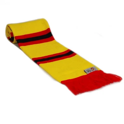 Bufanda de bar de fútbol retro original fan en colores Watford amarillo rojo negro Foto 1 de 3