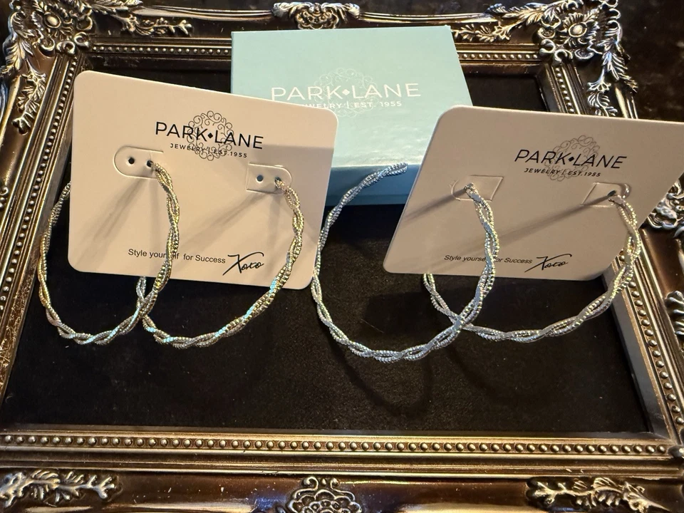 Pendientes de aro Park Lane Wrangler, plata y oro Foto 1 de 1
