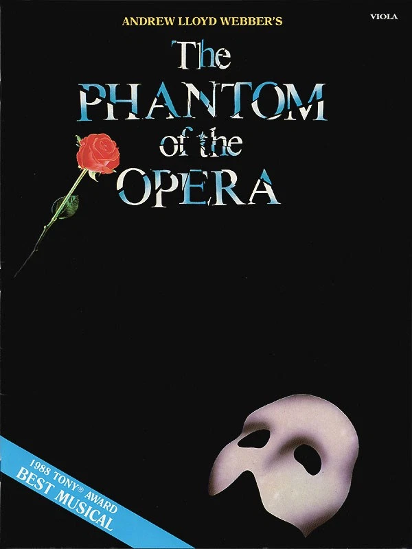 The Phantom of the Opera for Viola Solos Intermediate Sheet Music Book - Image 1 of 1