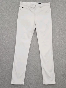 AG Adriano Goldschmied Jeans Sz 29R The Prima Cigarette White Mid Rise - Picture 1 of 13
