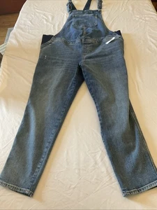 NEU Old Navy Umstands-Latzhose blau Denim ~ Damengröße 14 - Bild 1 von 13