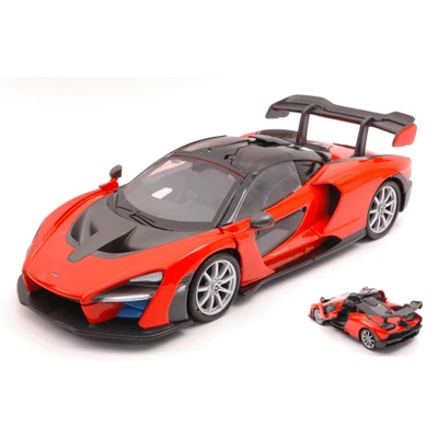 MC LAREN SENNA 2018 TROPHY ORANGE 1:24 Motormax Auto Stradali Modellino Nuovo - Immagine 1 di 3