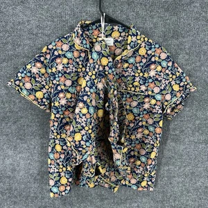 Crafted By Mahogany Floral Pajama Set Womens Medium Short Sleeve Shirt/Short - Picture 1 of 16