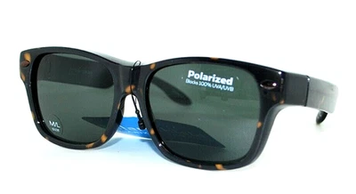 Gafas de sol Foster Grant Solar Shield polarizadas ajustadas nuevas con etiquetas ajuste M/L 7 Foto 1 de 2