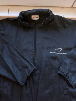 Vintage Mercedes-Benz McLaren F1 Team Racing Light Jacket Raincoat Men’s Size XL - Image 1 of 4
