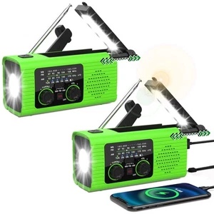 Emergency Radio Multifunction Solar Charger Hand Crank NOAA Weather AM/FM Rad... - Picture 1 of 9