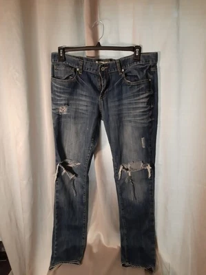 Pantalones de mezclilla para mujer Charlotte Russe holgados ajustados talla 10 Foto 1 de 3