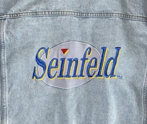 Chaqueta Denim Vintage Seinfeld Talla XL Lavado Ácido Azul Claro Más Buscada Rara - Imagen 1 de 8