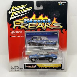 Chevy convertible Johnny Lightning Street Freaks 2004 serie personalizada #7 1956 - Imagen 1 de 5