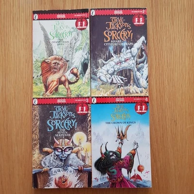 Steve Jackson's SORCERY! - Full Set - Books 1-4 - VGC RED BANNER - Image 1 of 4