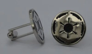 Star Wars Galactic Empire Logo Quality Enamel Cufflinks - Picture 1 of 1