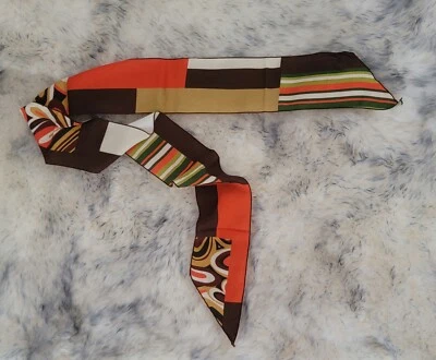 NWOT URBAN OUTFITTERS  SCARF HEAD ACCESSORY  MULTICOLOR MODERN PRINT 4×52" - Image 1 of 4