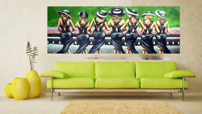 Melbourne Cup Australia Print canvas Painting Art Horse Race  COA By Andy Baker  - Image 1 of 4