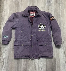 90's Anaheim Mighty Ducks NHL Hockey Winter Coat Jacket Western Conference - Picture 1 of 10