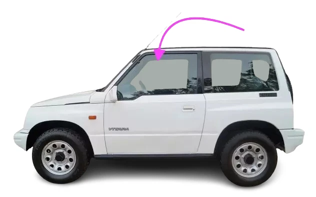Se adapta a: Geo Tracker 1989-1998 2 puertas hatchback conductor puerta delantera izquierda ventana vidrio Foto 1 de 4