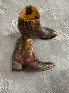 Mexicana Old Gringo Brown Leather Western Boots Women Size US 8 / EU 38 - Picture 1 of 20