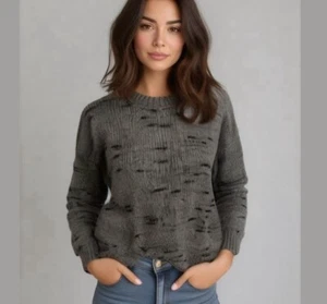 Madewell Women’s Gray Wool Blend Crewneck Sweater Size Small - Picture 1 of 8