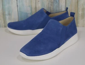 Naturalizer Untold Blue Suede Leather Loafers Women's Size 10 NICE - Picture 1 of 10