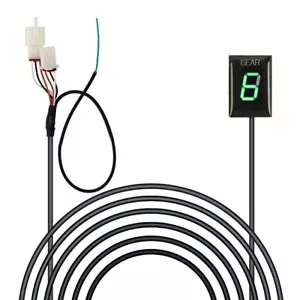 Motorcycle Gear Indicator Green Display for Honda CBR600 CB600 VTR GL1800 VT125C - Bild 1 von 6