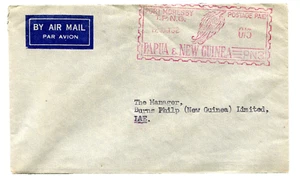 PAPUA NEW GUINEA 1962. PORT MORESBY TPNG/PN3, POSTAGE PAID 0/5, MACHINE COVER: - Picture 1 of 2
