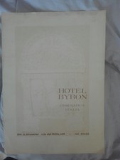 VINTAGE DEPLIANT HOTEL BYRON CESENATICO