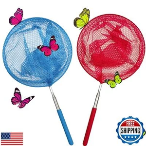 2 Pack Telescopic Butterfly Nets - Great for Catching Insects Bugs Fishing - - Picture 1 of 5
