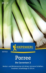 PORREE " De Carentan 2, Kiepenkerl  Lauch   sehr frosthart  ca. 150  Samen - Bild 1 von 2