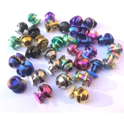 4Pcs Titanium C Caliper Brake Shoes Bolts Screws Nut Washer For Brompton Folding - Image 1 of 4