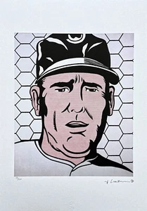 ROY LICHTENSTEIN - Baseball Manager - signed, numbered edition 58/150, 35x50 cm - Picture 1 of 5