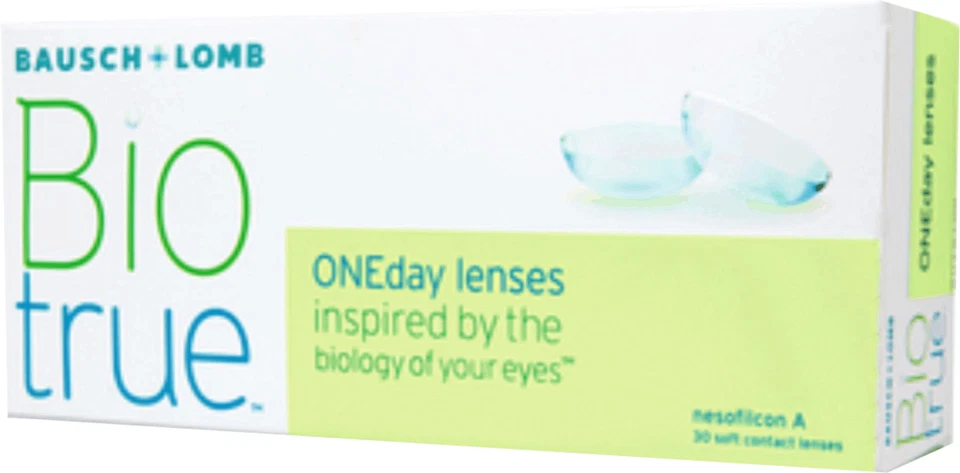 Kontaktlinsen Biotrue ONEday Bausch & Lomb 30 Stück Tageslinsen alle Stärken