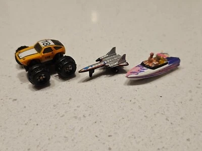 Vintage Micro Machines Lot of 3 Airplanes Porshe Boat - Image 1 of 4