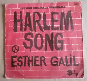 ESTHER GALIL: Harlem Song / Die Zeit steht still auf dem Haus 7" 45T BARCLAY - Bild 1 von 2